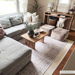 Cream Holi-2301 Washable Area Rug - Ornate Home