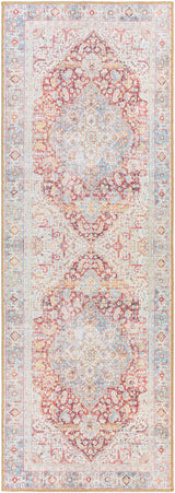 Cream Rust Leeston Washable Rug - Clearance - Ornate Home