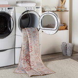 Cream Rust Leeston Washable Rug - Clearance - Ornate Home