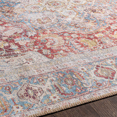 Cream Rust Leeston Washable Rug - Clearance - Ornate Home
