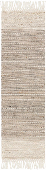 Cream Veruela Wool Blend Braided Tassel Area Rug - Clearance - Ornate Home