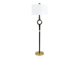 Creed Black/Gold Floor Lamp - Ornate Home