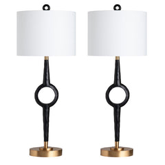 Creed Black/Gold Table Lamp (Set of 2) - Ornate Home
