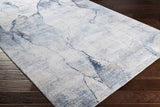 Creighton Blue Marble Textured Luxe Rug - Ornate Home