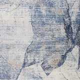 Creighton Blue Marble Textured Luxe Rug - Ornate Home