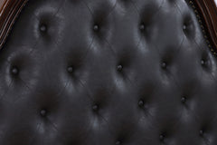 Cremona Dark Cherry Queen Leatherette Bed - Ornate Home