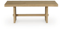 Crendlin Light Brown Rectangular Cocktail Table - Ornate Home