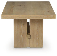 Crendlin Light Brown Rectangular Cocktail Table - Ornate Home