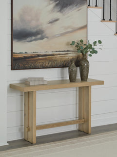 Crendlin Light Brown Sofa Table - Ornate Home