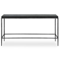 Crescendo Black Concrete Console Table - Ornate Home