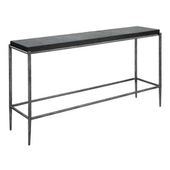 Crescendo Black Concrete Console Table - Ornate Home