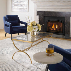 Crescent Gold Coffee Table - Ornate Home
