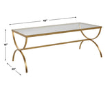 Crescent Gold Coffee Table - Ornate Home