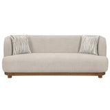 Crescent Taupe Sofa - Ornate Home