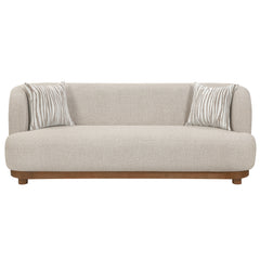 Crescent Taupe Sofa - Ornate Home