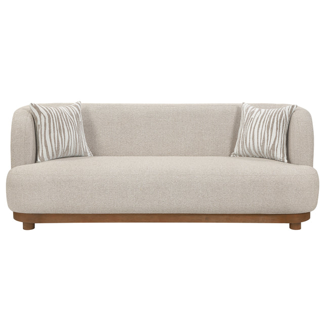 Crescent Taupe Sofa - Ornate Home