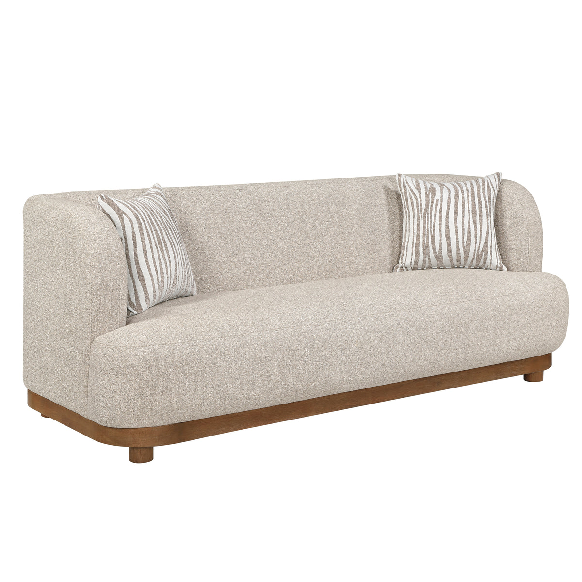 Crescent Taupe Sofa - Ornate Home