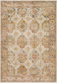 Crescentia Cream Textured Rug with Fringes - Ornate Home