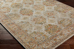 Crescentia Cream Textured Rug with Fringes - Ornate Home