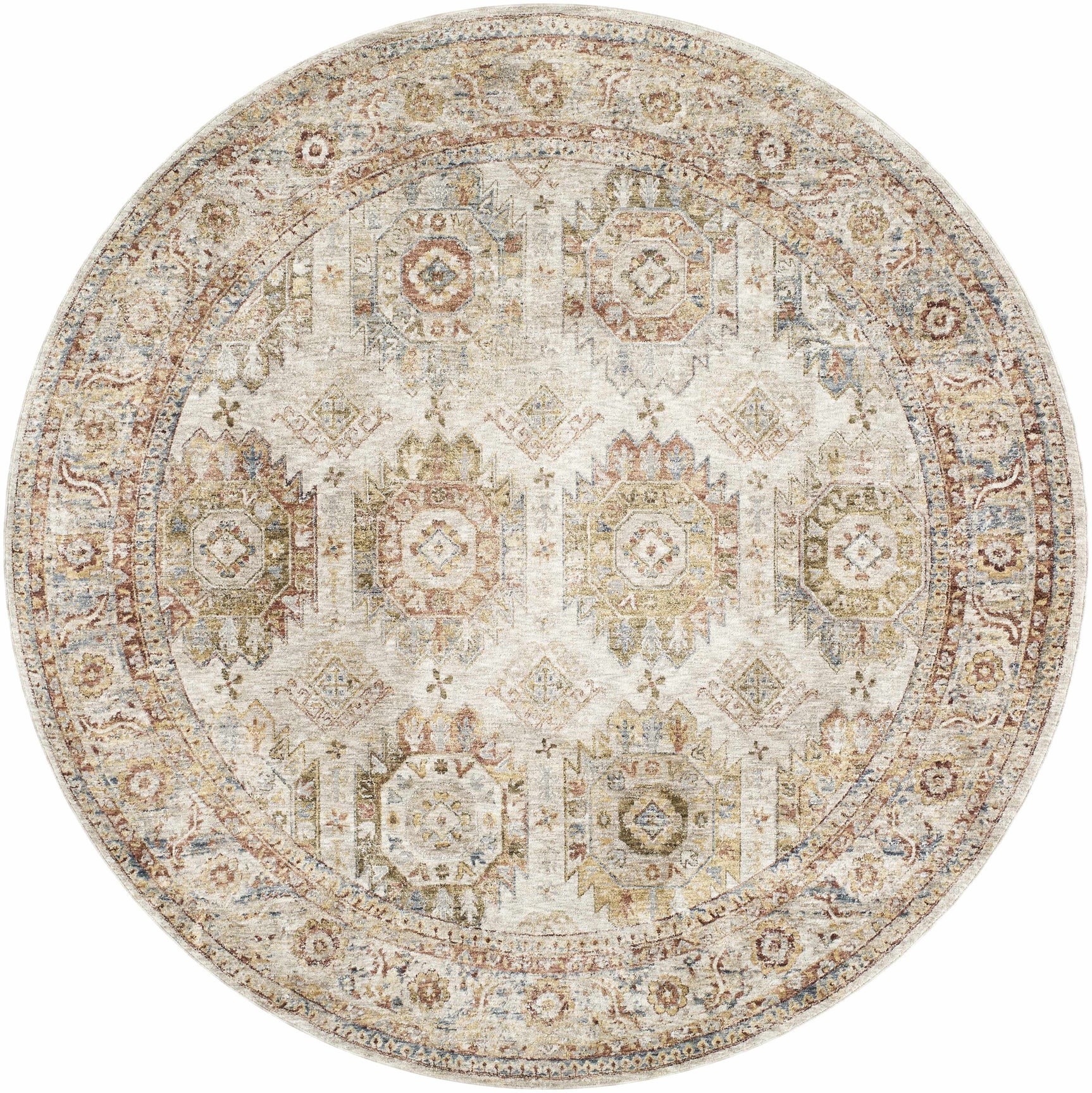 Crescentia Cream Textured Rug with Fringes - Ornate Home