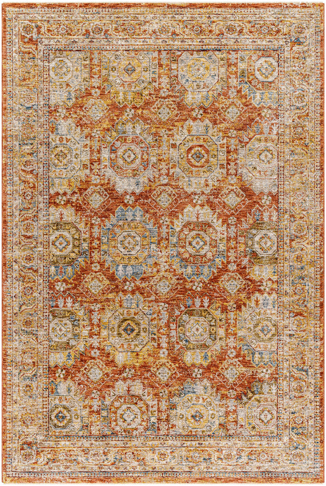 Crescentia Rust Area Rug - Clearance - Ornate Home