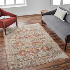 Crescentia Rust Area Rug - Clearance - Ornate Home