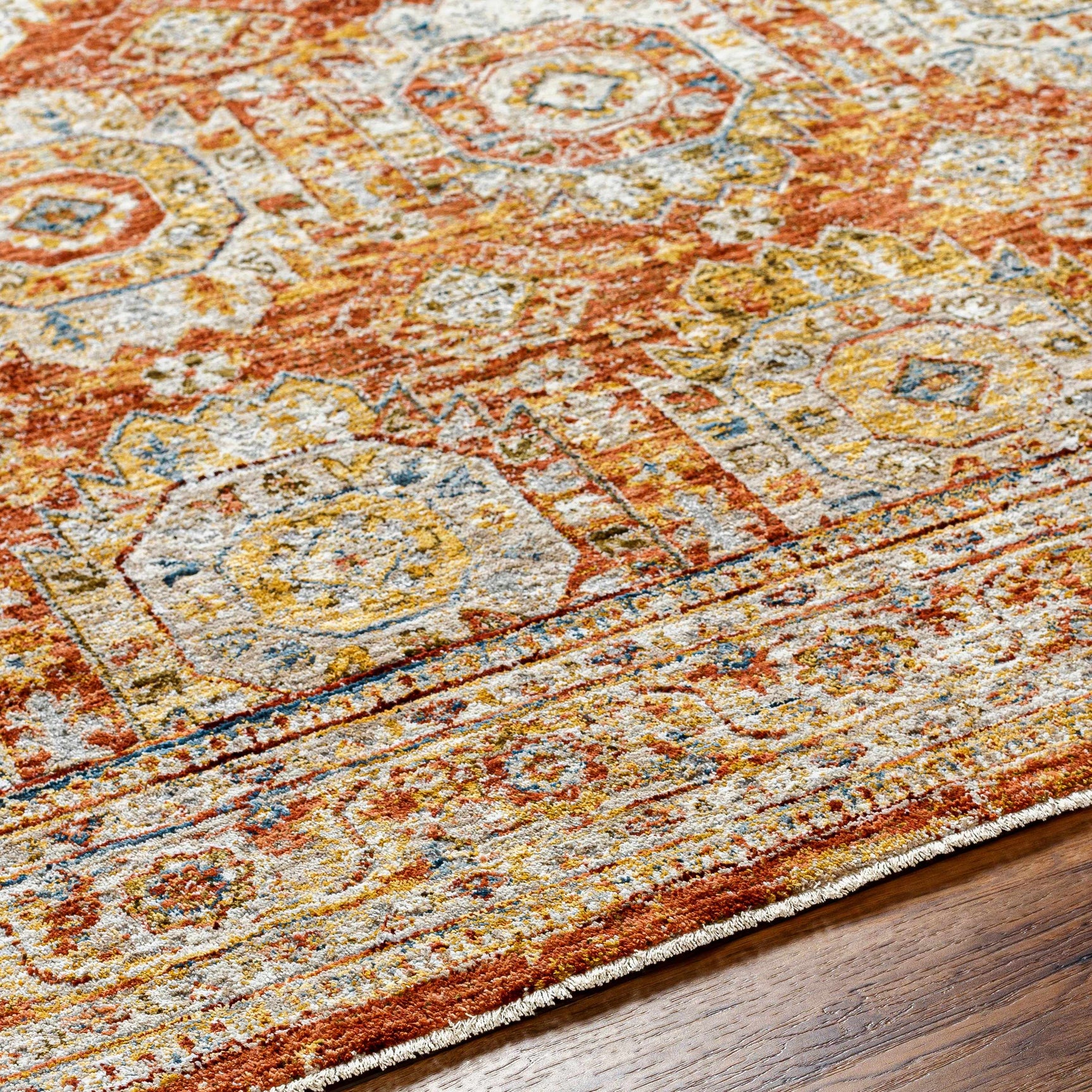 Crescentia Rust Area Rug - Clearance - Ornate Home
