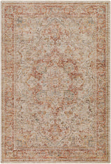 Cress Rust Rich Textured Traditional Rug - Ornate Home