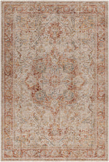 Cress Rust Rich Textured Traditional Rug - Ornate Home