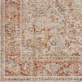 Cress Rust Rich Textured Traditional Rug - Ornate Home