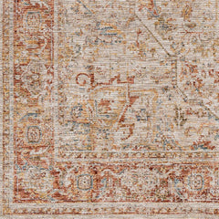 Cress Rust Rich Textured Traditional Rug - Ornate Home
