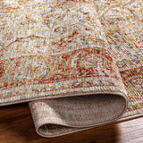 Cress Rust Rich Textured Traditional Rug - Ornate Home