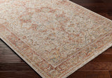 Cress Rust Rich Textured Traditional Rug - Ornate Home