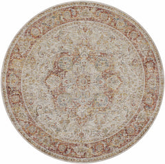 Cress Rust Rich Textured Traditional Rug - Ornate Home