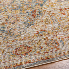 Cress Tan Rich Textured Traditional Rug - Ornate Home