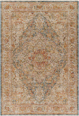 Cress Tan Rich Textured Traditional Rug - Ornate Home