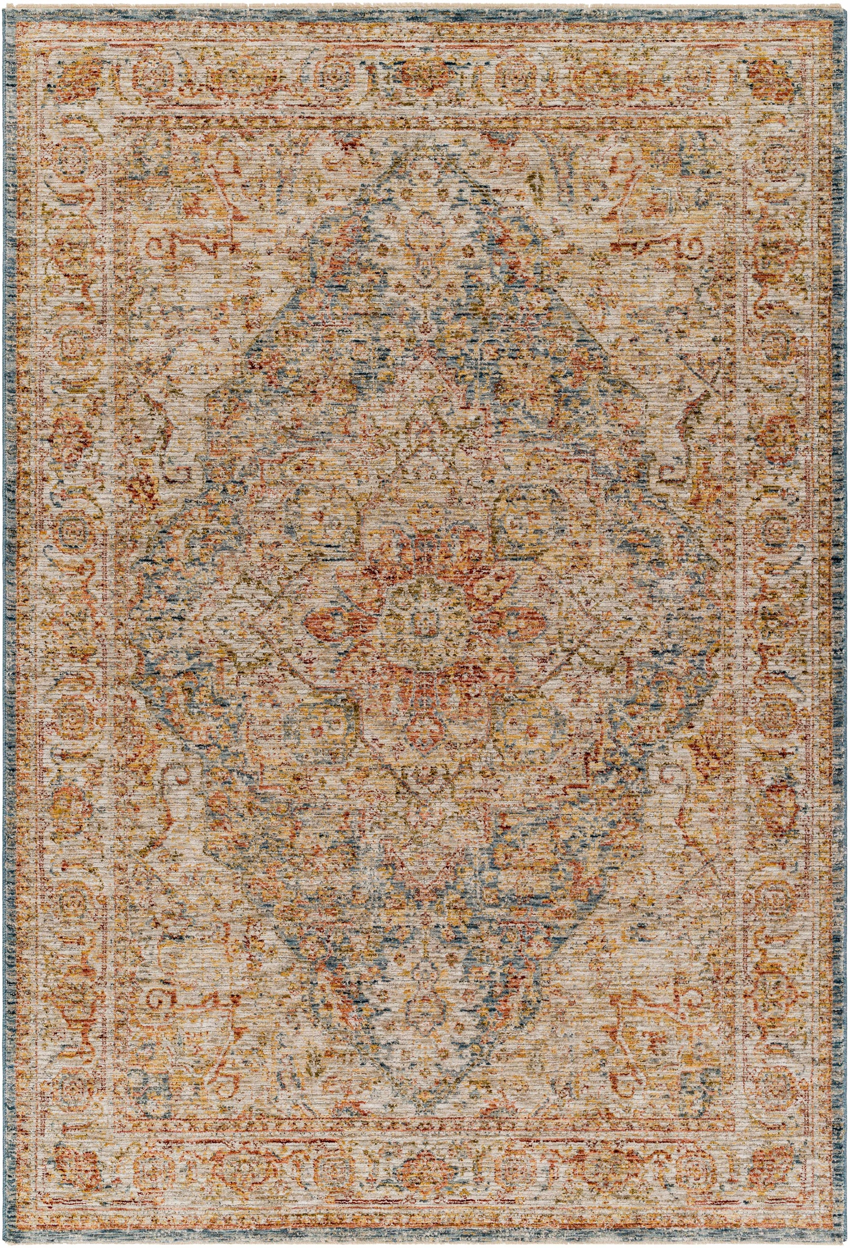 Cress Tan Rich Textured Traditional Rug - Ornate Home
