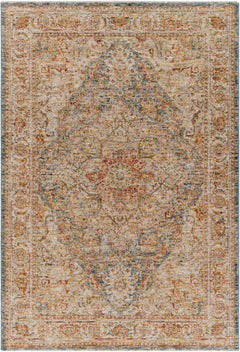 Cress Tan Rich Textured Traditional Rug - Ornate Home