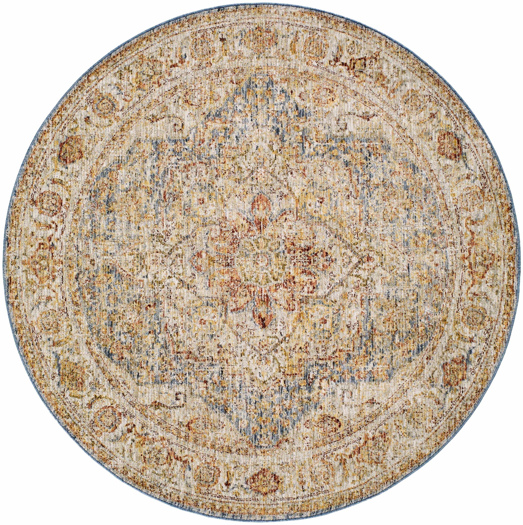 Cress Tan Rich Textured Traditional Rug - Ornate Home