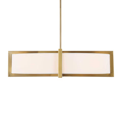Cresson Brass/White 4 Light Drum Pendant - Ornate Home