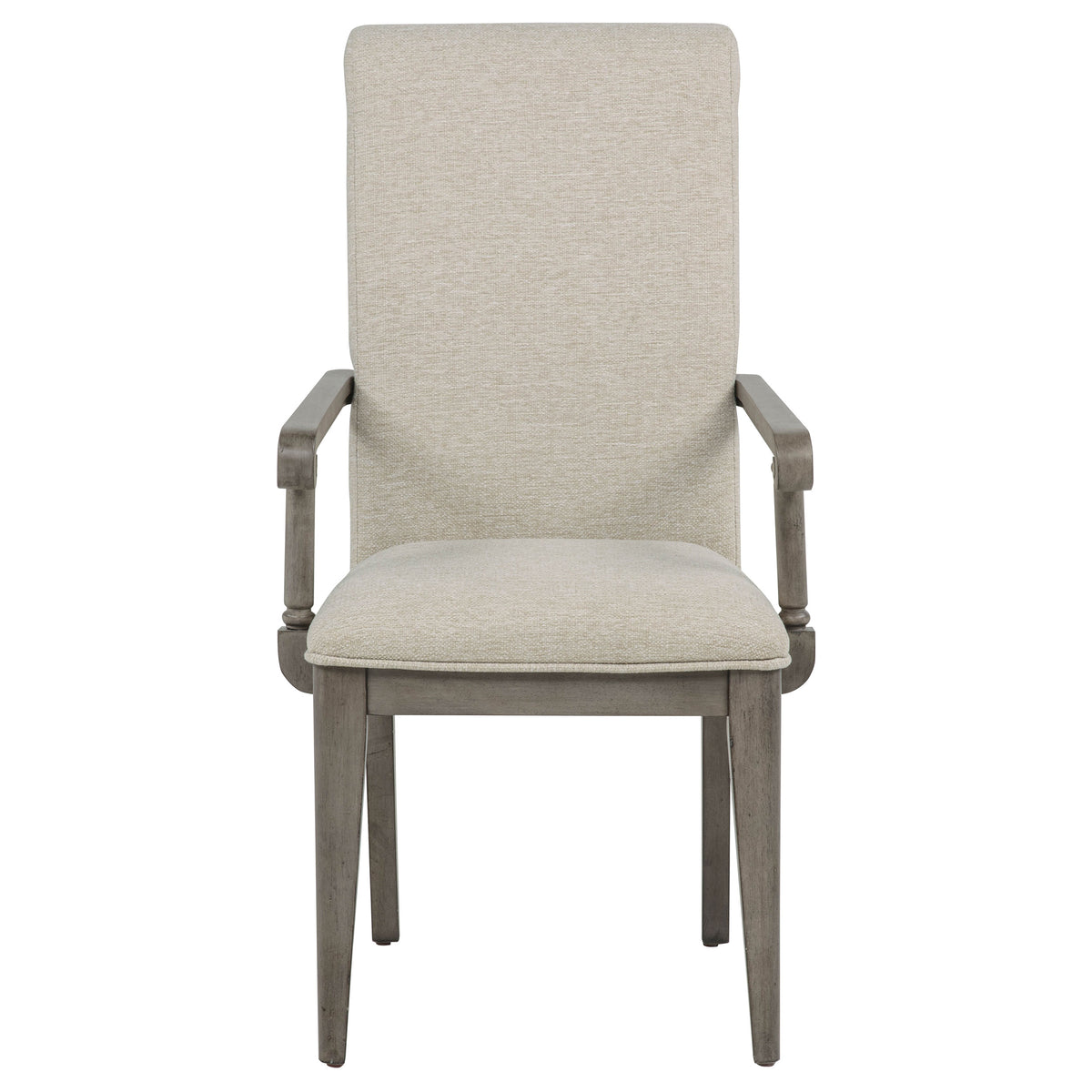 Cresswell Tan Upholstered Dining Arm Chair (Set Of 2) - Ornate Home