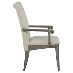 Cresswell Tan Upholstered Dining Arm Chair (Set Of 2) - Ornate Home