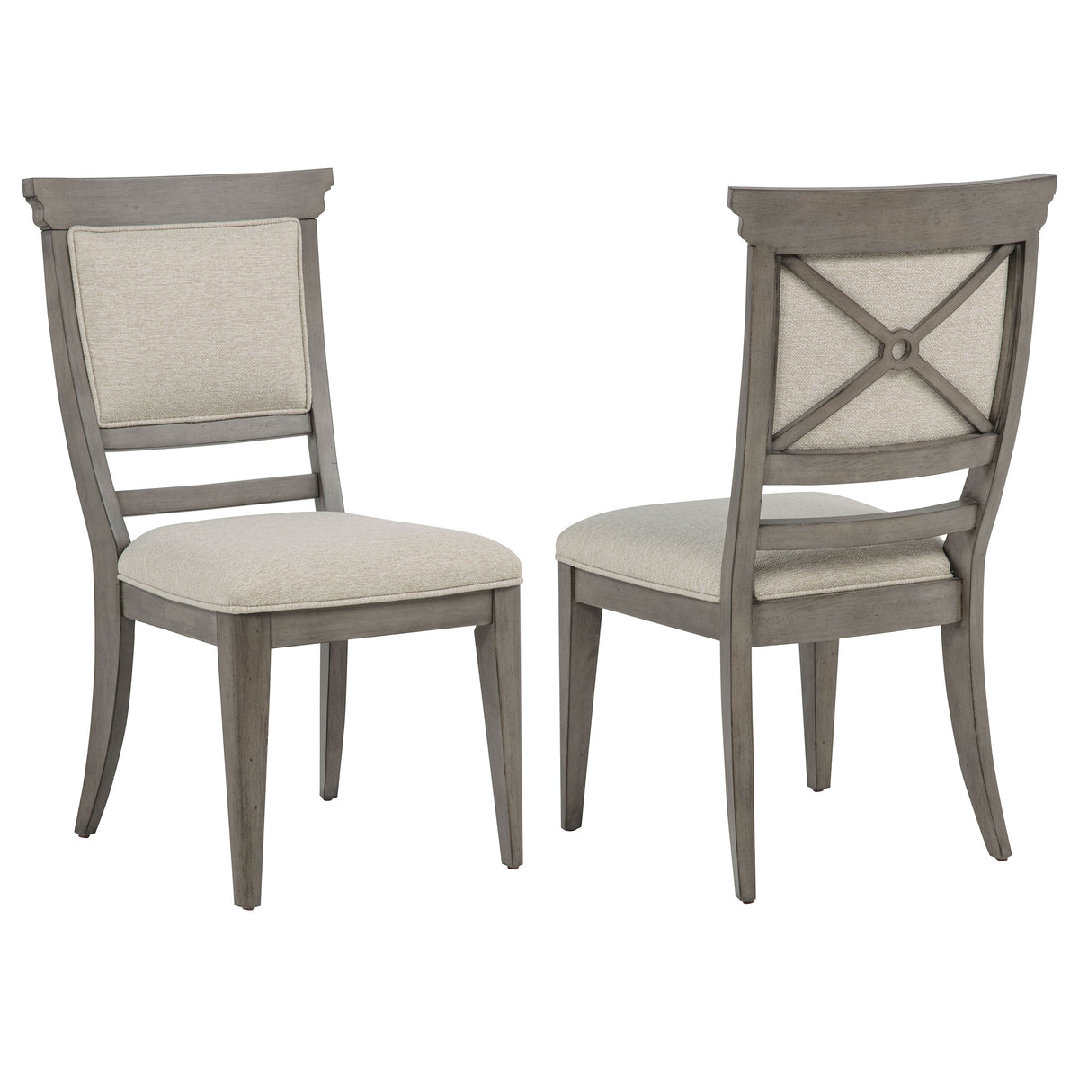 Cresswell Tan Upholstered Dining Side Chair (Set Of 2) - Ornate Home