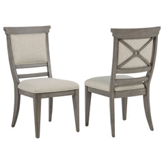 Cresswell Tan Upholstered Dining Side Chair (Set Of 2) - Ornate Home