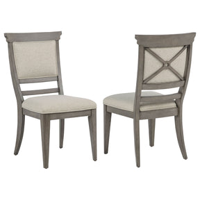 Cresswell Tan Upholstered Dining Side Chair (Set Of 2) - Ornate Home