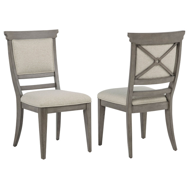 Cresswell Tan Upholstered Dining Side Chair (Set Of 2) - Ornate Home