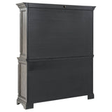 Cresswell Weathered Taupe 2-door 3-drawer Buffet And Hutch - Ornate Home