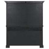 Cresswell Weathered Taupe 2-door 3-drawer Buffet And Hutch - Ornate Home