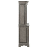 Cresswell Weathered Taupe 2-door 3-drawer Buffet And Hutch - Ornate Home