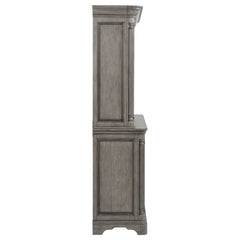 Cresswell Weathered Taupe 2-door 3-drawer Buffet And Hutch - Ornate Home